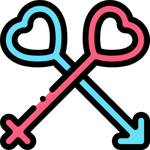 Gender shapes and symbols love symbol icon