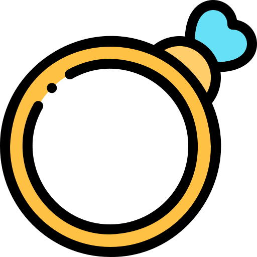 Ring marriage fashion ring icon