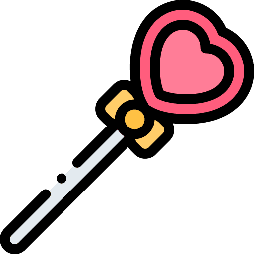 Candy stick snack food and restaurant icon