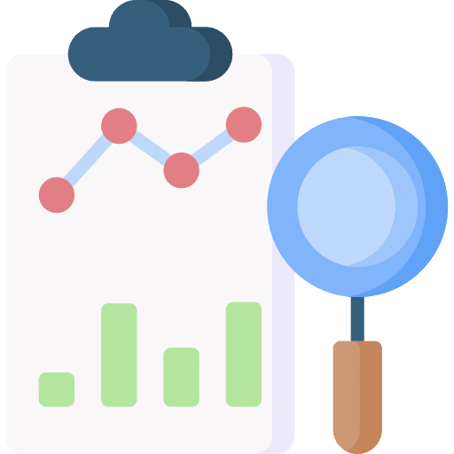 Business report data report bar chart clipboard icon