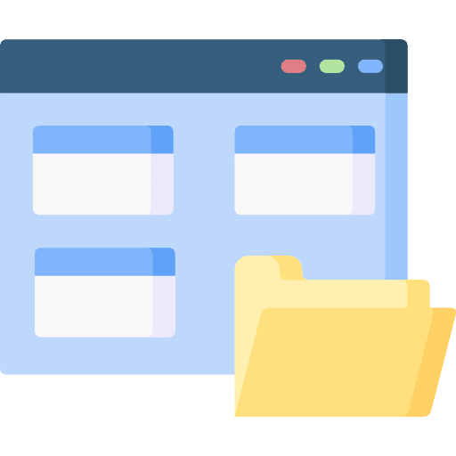 Portfolio curriculum vitae interface resume icon