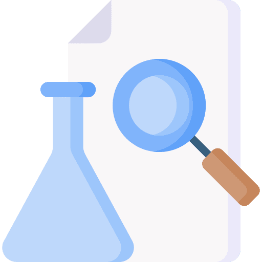 Research report file chemistry icon
