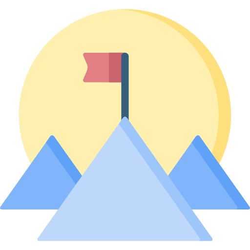 Success challenge target business and finance icon