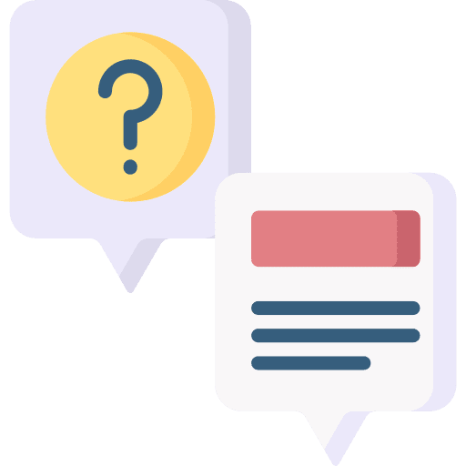 Faq speech bubble text conversation icon