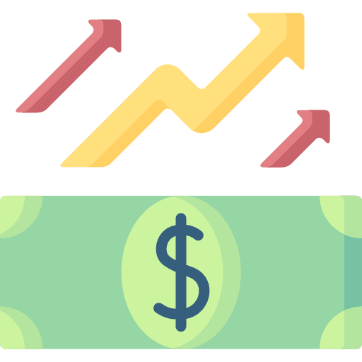 Profit money growth profit icon