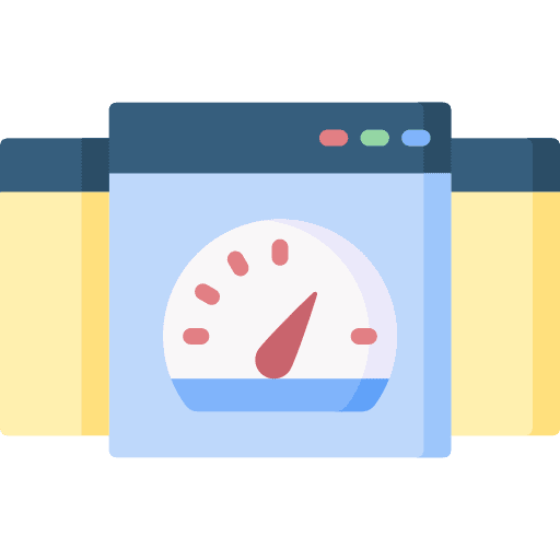 Web optimization page speed browser seo and web icon