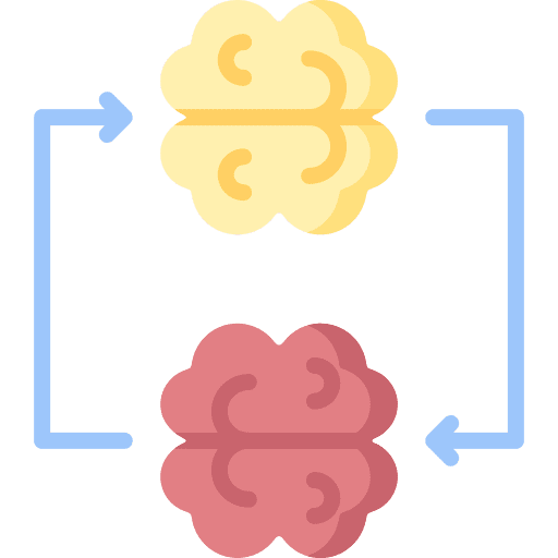 Brainstorm think creativity ideas icon