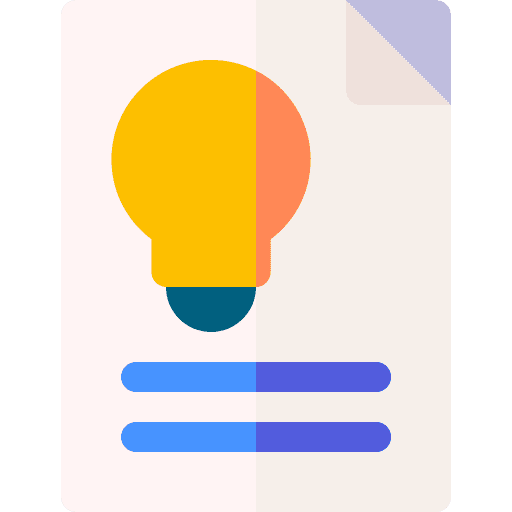Idea school material file document icon