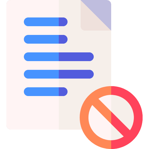 Cancel office material file cancel icon