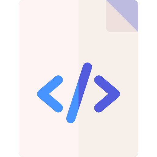 Code ui code document icon