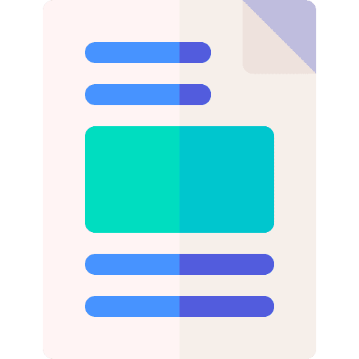 Layout school material files and folders layout icon