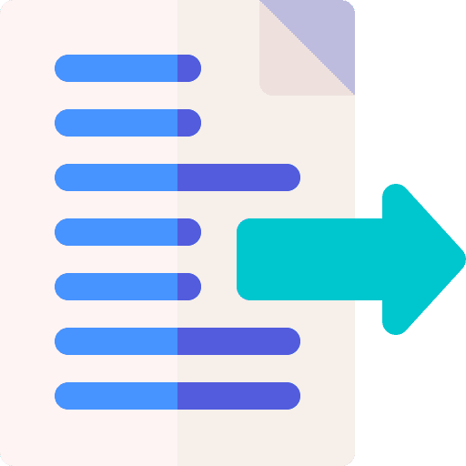 Send right arrow file send icon