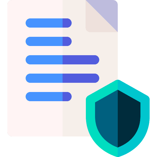 Shield document paper file icon