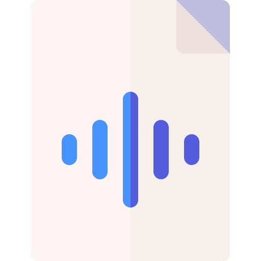 Sound sheet file office material icon