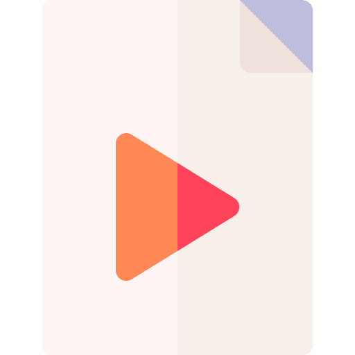 Video video document mp4 file format icon