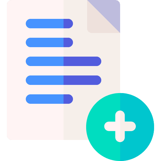 Add sheet school material document icon