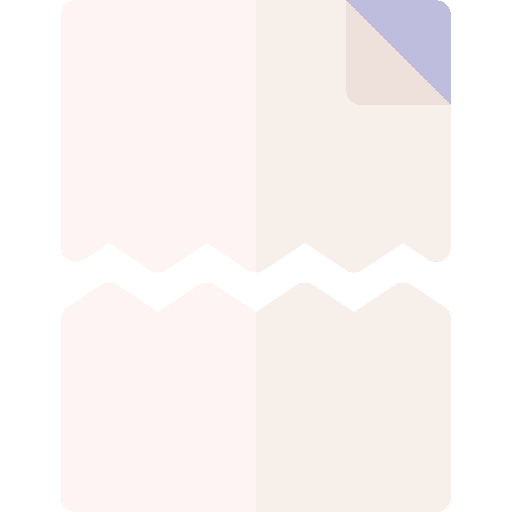 Corrupt office material files and folders school material icon