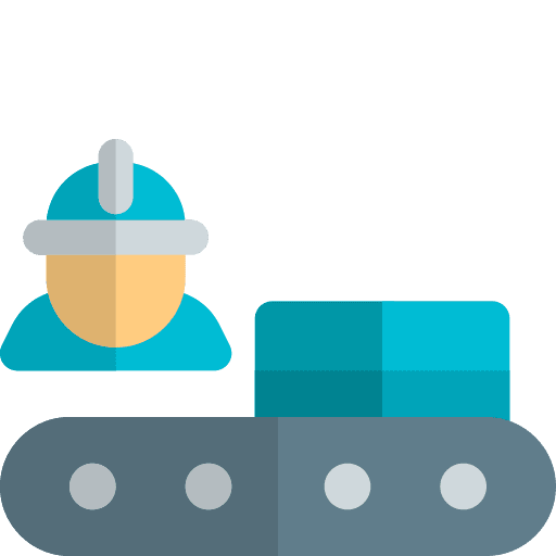 Belt factory production conveyor belt icon
