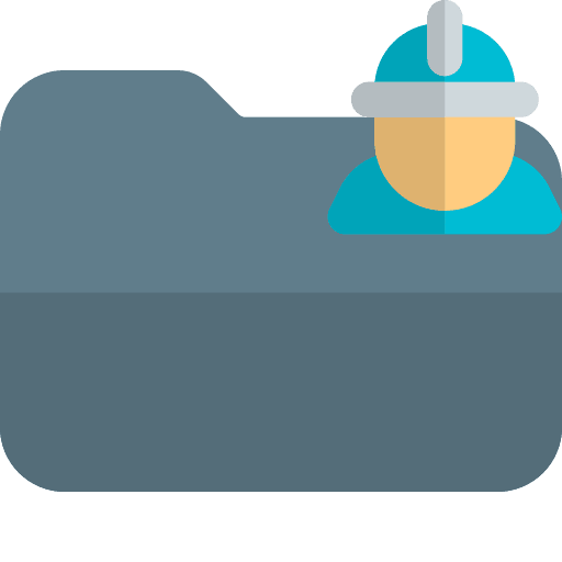Folder folder information person icon