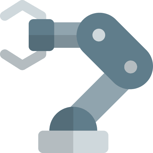 Robot arm arm robot arm factory icon