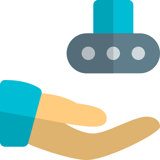 Share industry conveyor belt machine icon