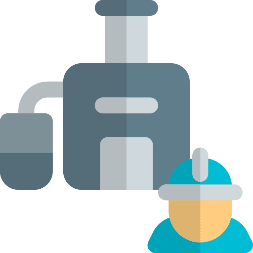 Worker manufacturer industrial company icon
