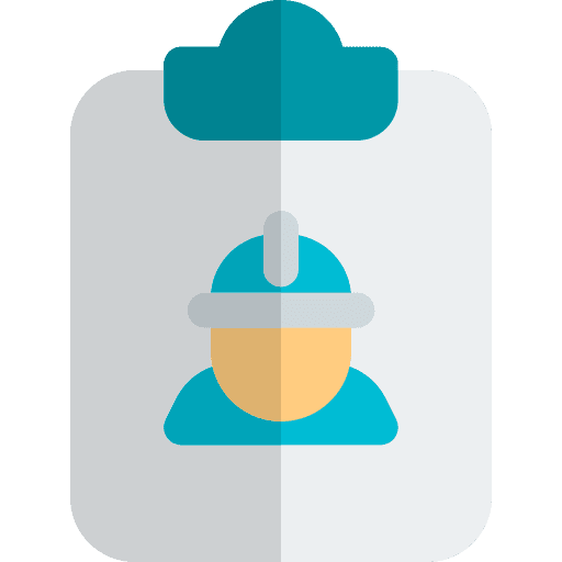 Clipboard worker avatar engineer icon