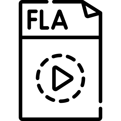 Fla document fla format icon