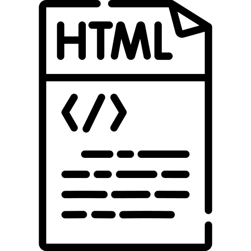 Html archive html format icon