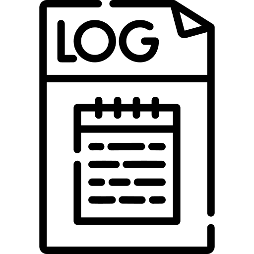 Log archive format log icon