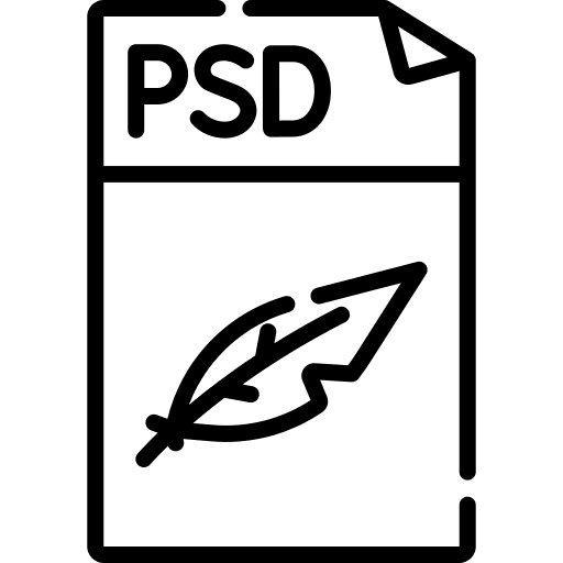 Psd extension psd file icon