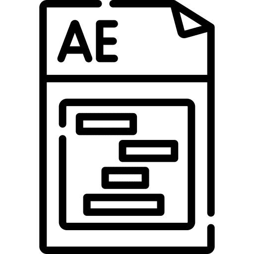 Ae file archive ae icon