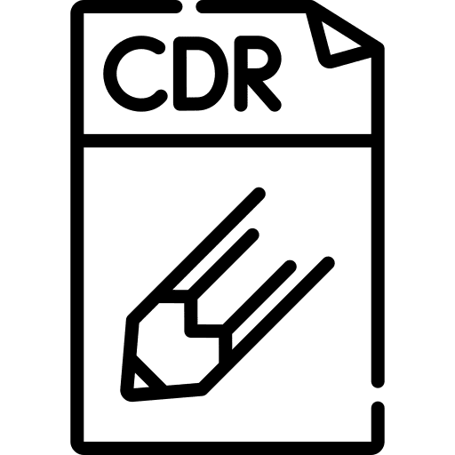 Cdr file document cdr icon