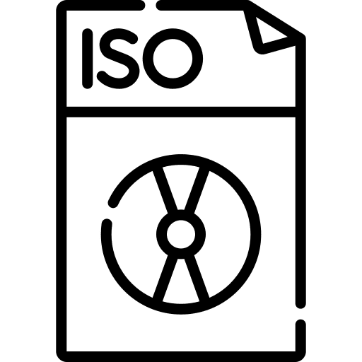 Iso document file files and folders icon