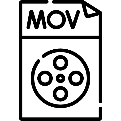 Mov archive file files and folders icon