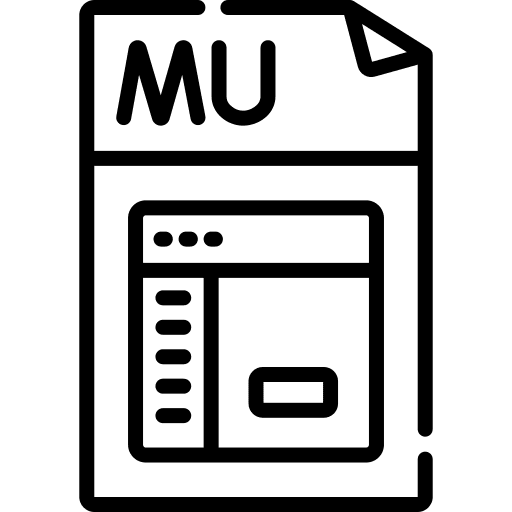 Muse files and folders extension format icon