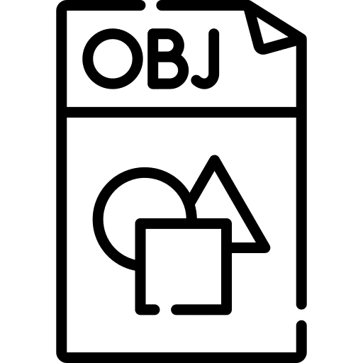 Obj file format extension icon