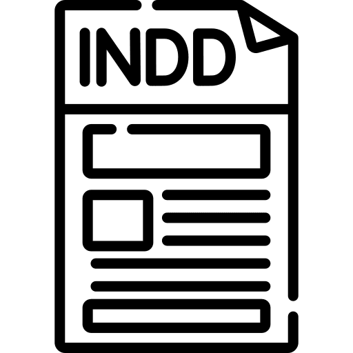 Indd indd file extension icon
