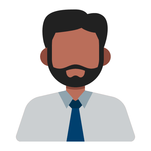 Man business profile beard icon