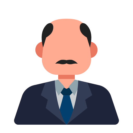 Man man bald businessman icon