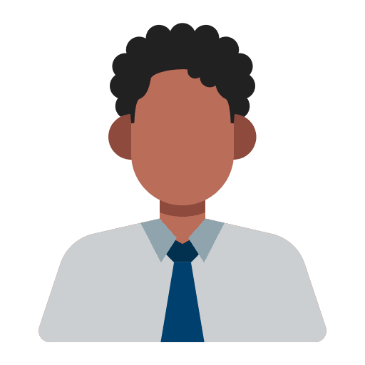 Man personal curly hair man icon