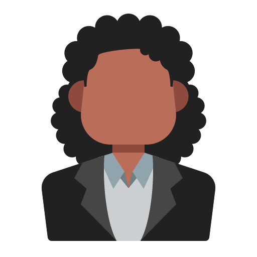 Woman long hair profile curly hair icon