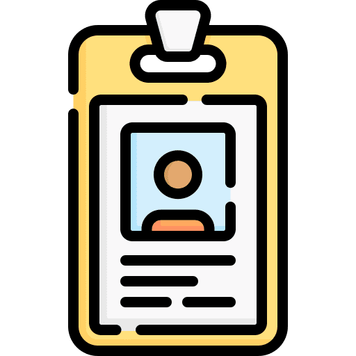 Business cards identification user business icon