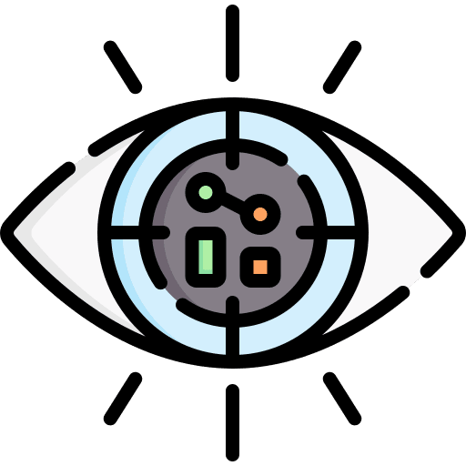 Vision diagram bar chart statistics icon