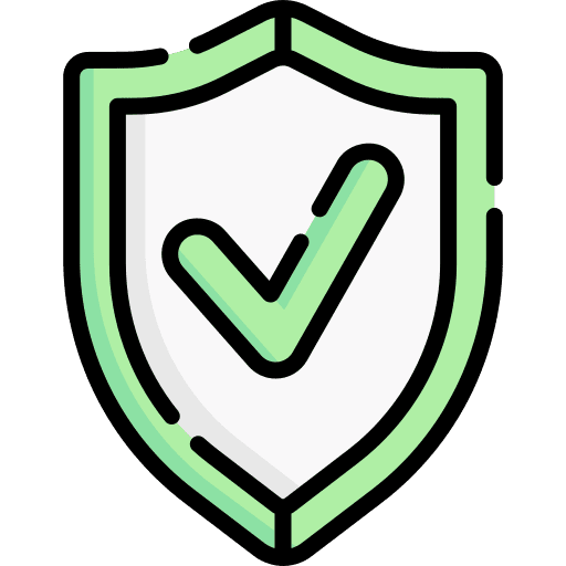 Shield safety shield security icon