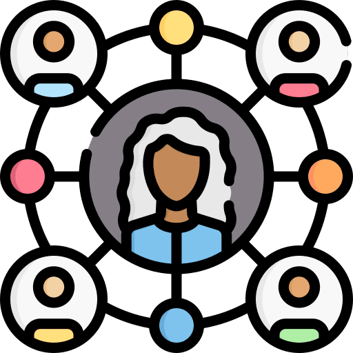 Team management user team management networking icon