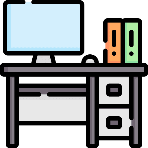 Workplace documents table worksite icon