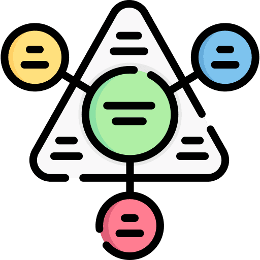 Project management business and finance diagram graphics icon