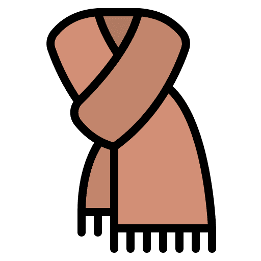 Winter scarf scarf winter scarf wearing icon