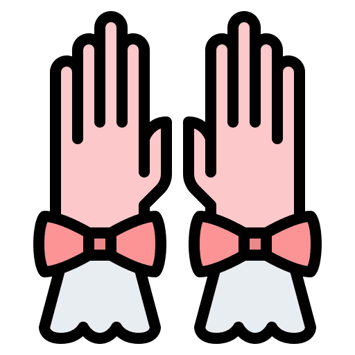 Hand gloves accessories wearing hand gloves icon